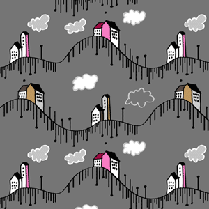 Doodled PS free patterns: evenin - Preview 1