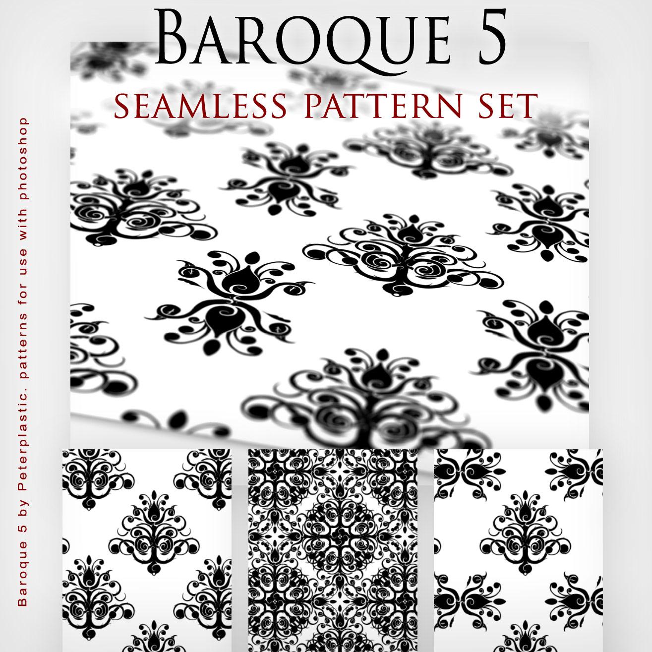 Baroque Seamless Pattern for Photoshop - Preview 1