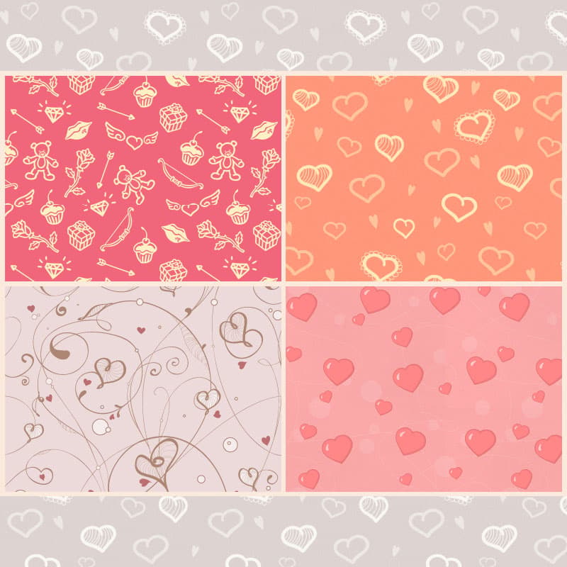 Free St Valentine's Day Patterns - Preview 1