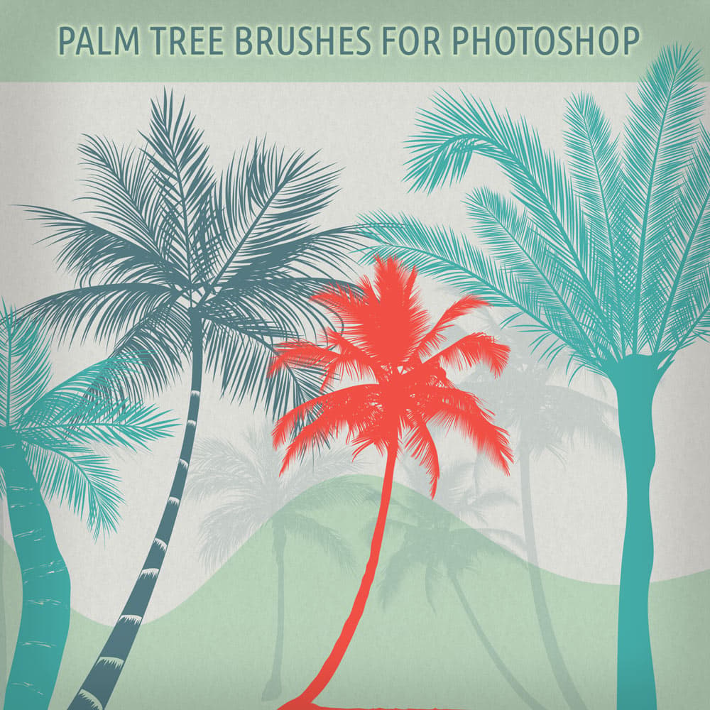 Palm Trees Brushes for PS - Free ABR Download | MyPhotoshopBrushes