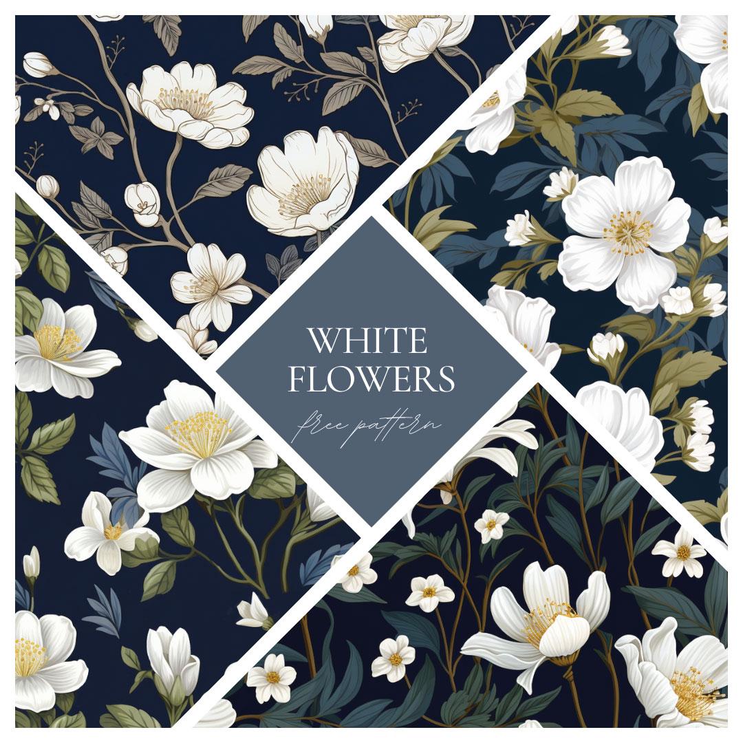 6 Flower Patterns - Free PAT Download | MyPhotoshopBrushes
