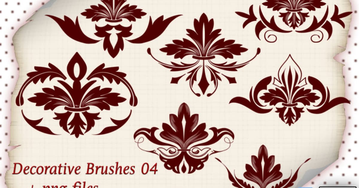 Basic Decorative Effects 7 Decorative Elements - Free ABR Download | MyPhotoshopBrushes