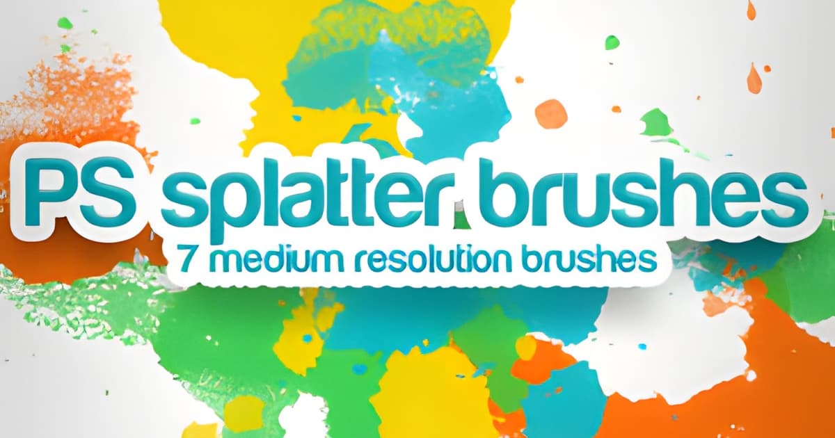Splatter Rbush 7 Splatter Brushes by Roorah - Free ABR Download | MyPhotoshopBrushes