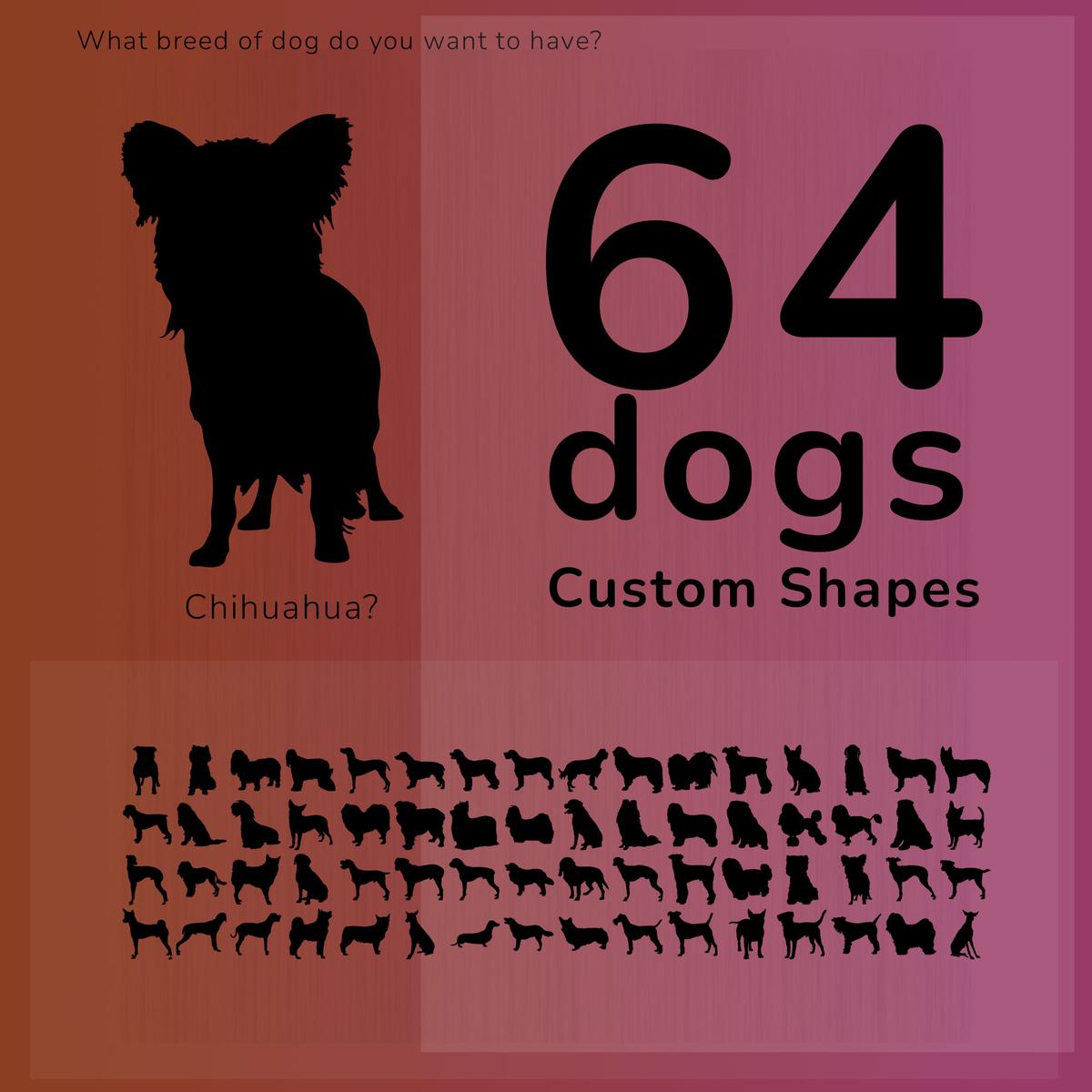64 Free Dog Custom Shapes - Free CSH Download | MyPhotoshopBrushes