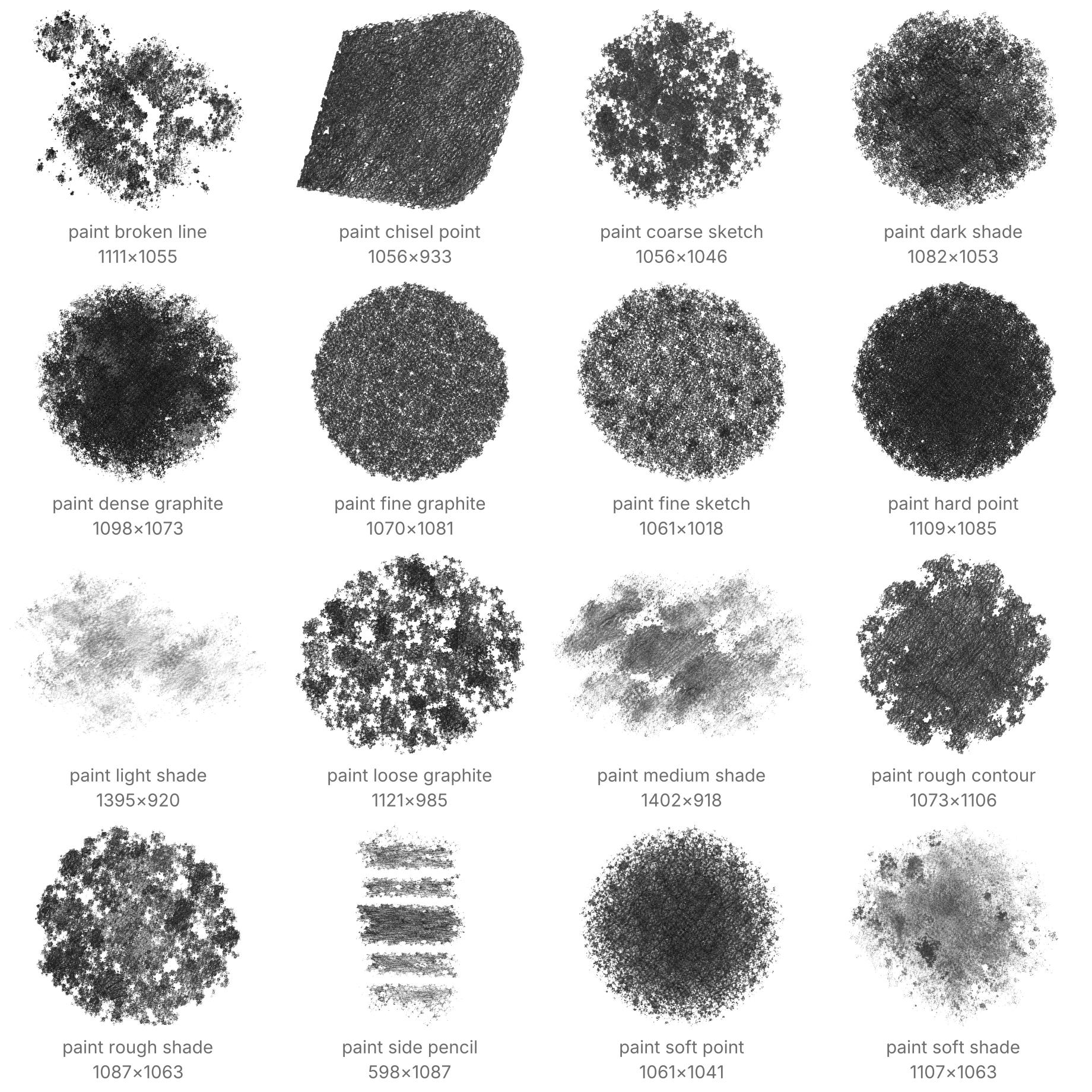 16 Free Graphite & Pencil Photoshop Brushes - Schematic