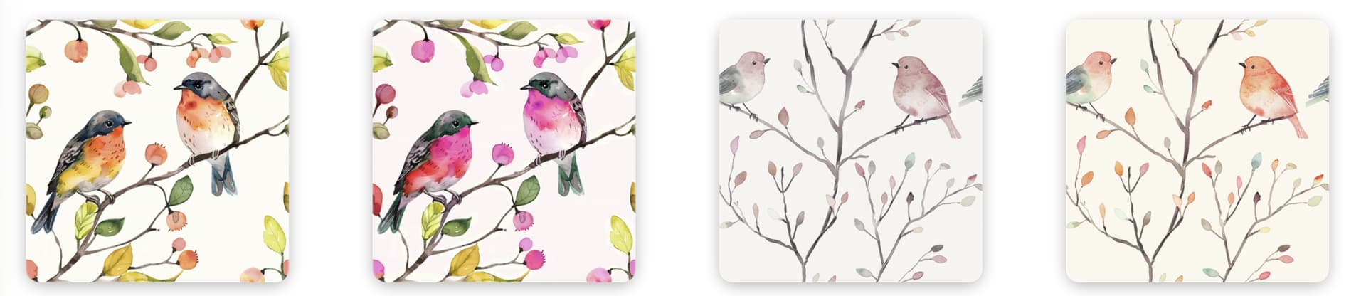4 Free Birds Patterns - Schematic
