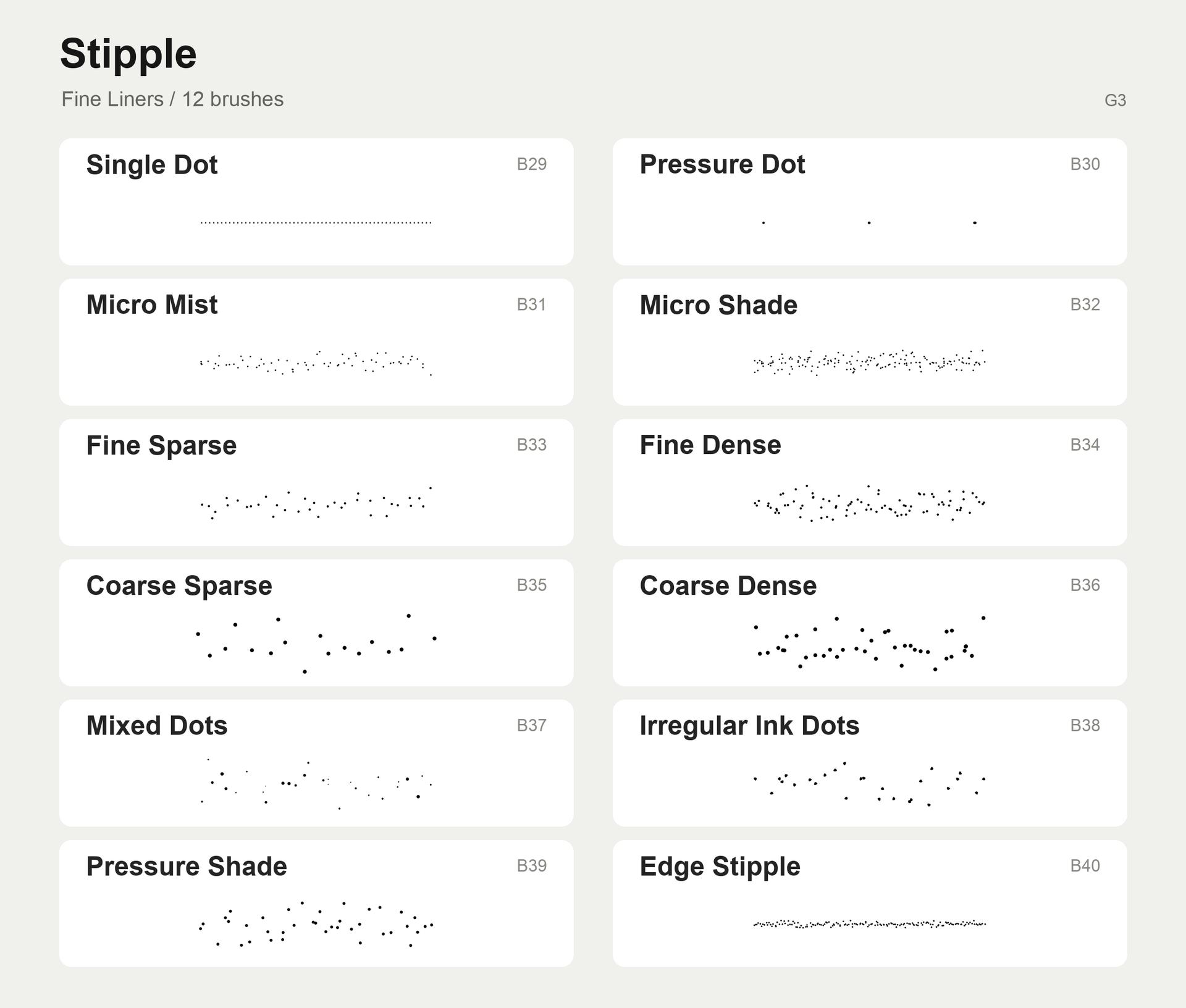 80 Free Fine Liner Procreate Brushes - Thumbnail 4
