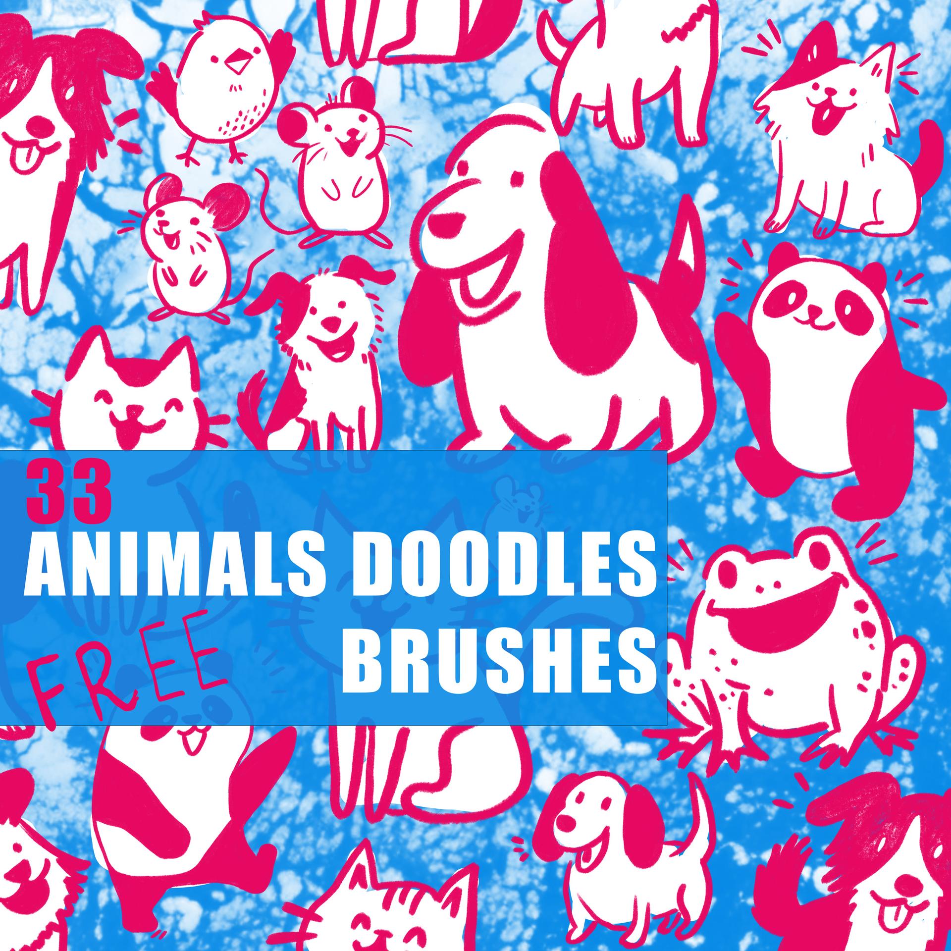 Animal Doodles Brushes