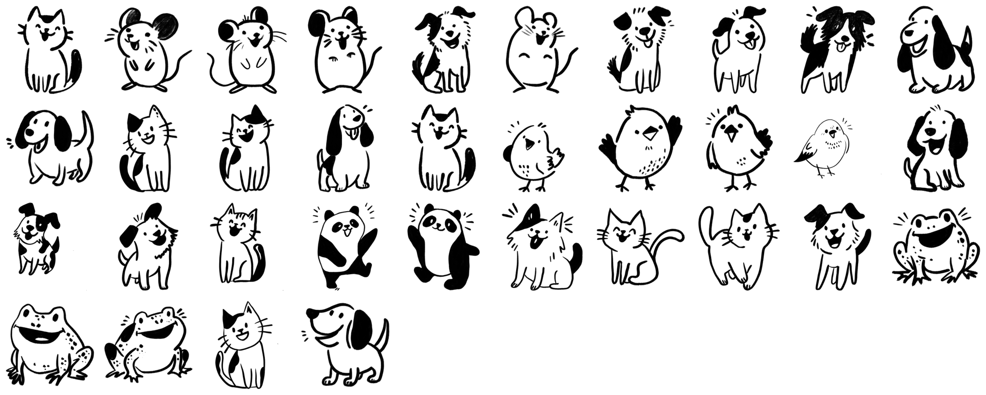 Animal Doodles Brushes - Schematic