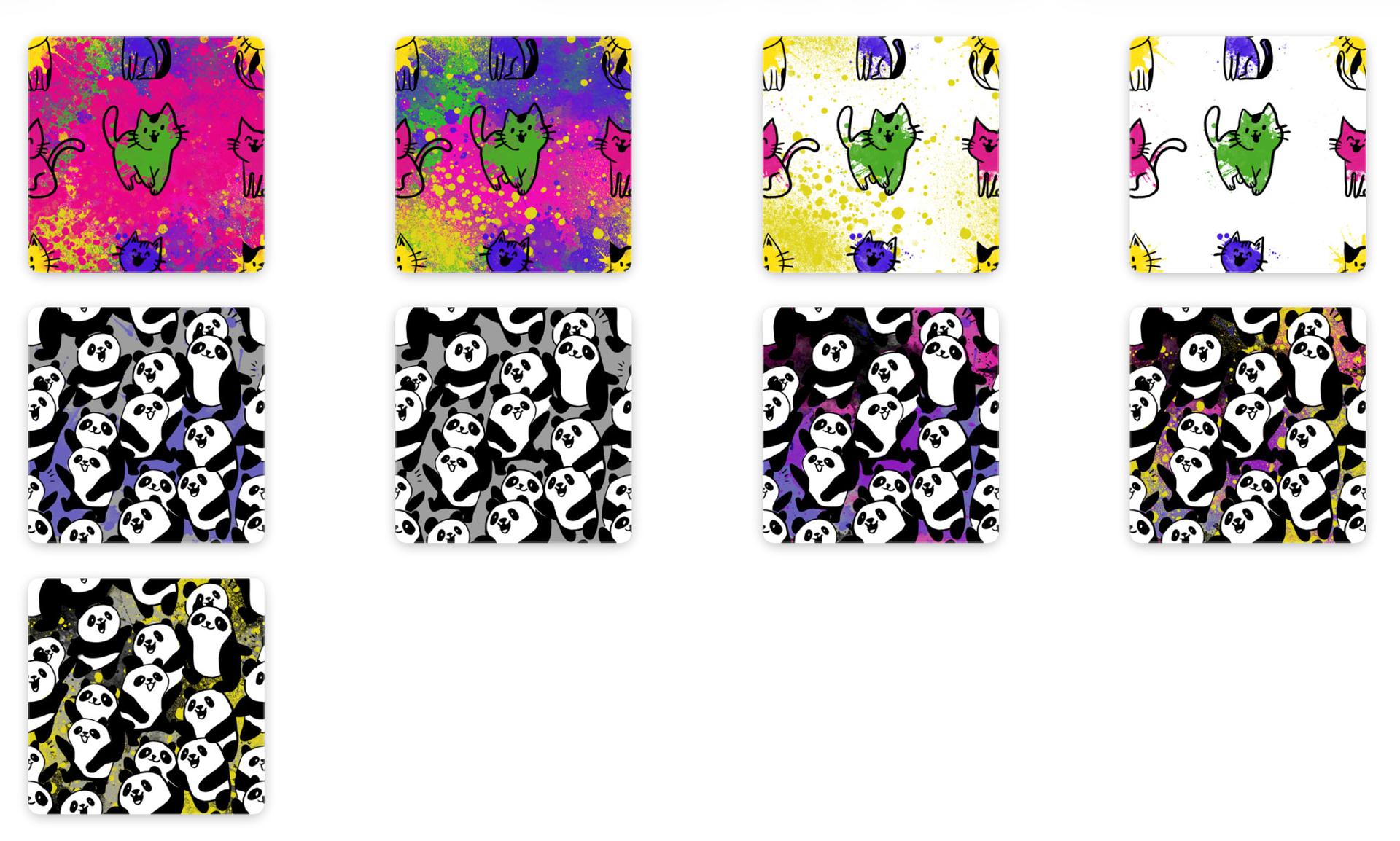 Cat and Panda Free Patterns - Schematic