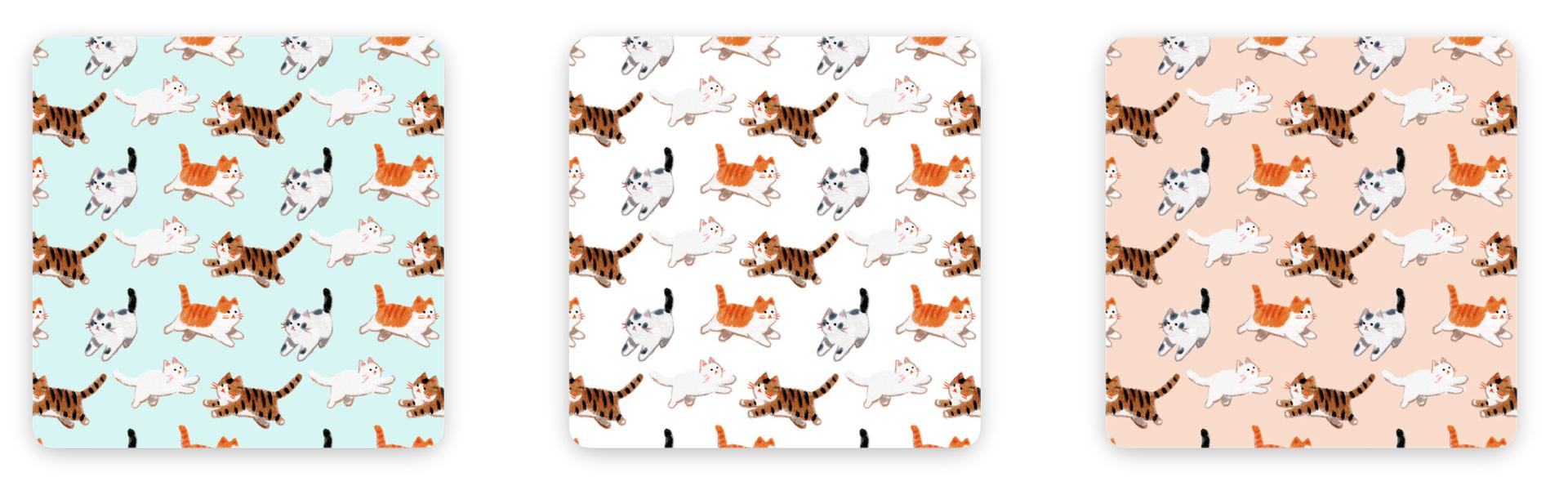 Cat Patterns – Cute Seamless PS Patterns - Schematic