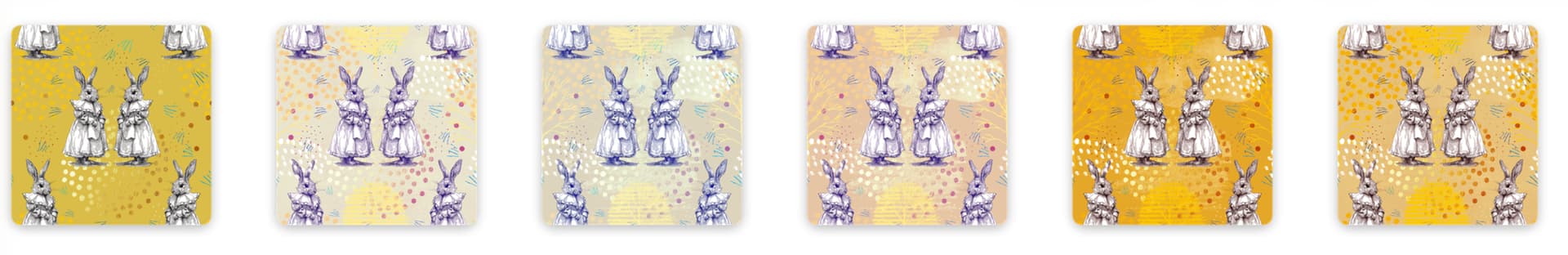 Easter Bunny Free Photoshop Patterns - Schematic