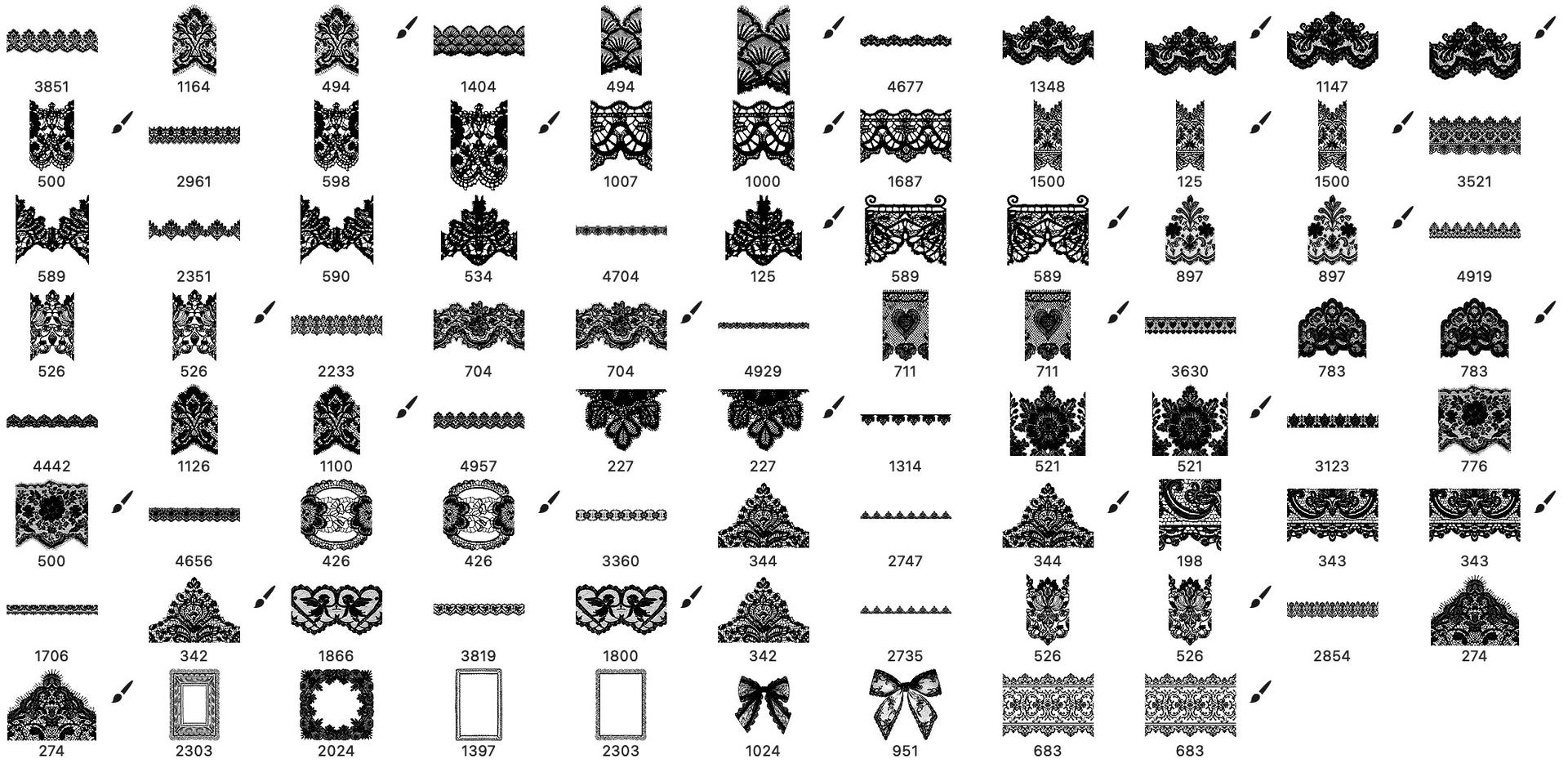 Free Lace Brushes - Schematic