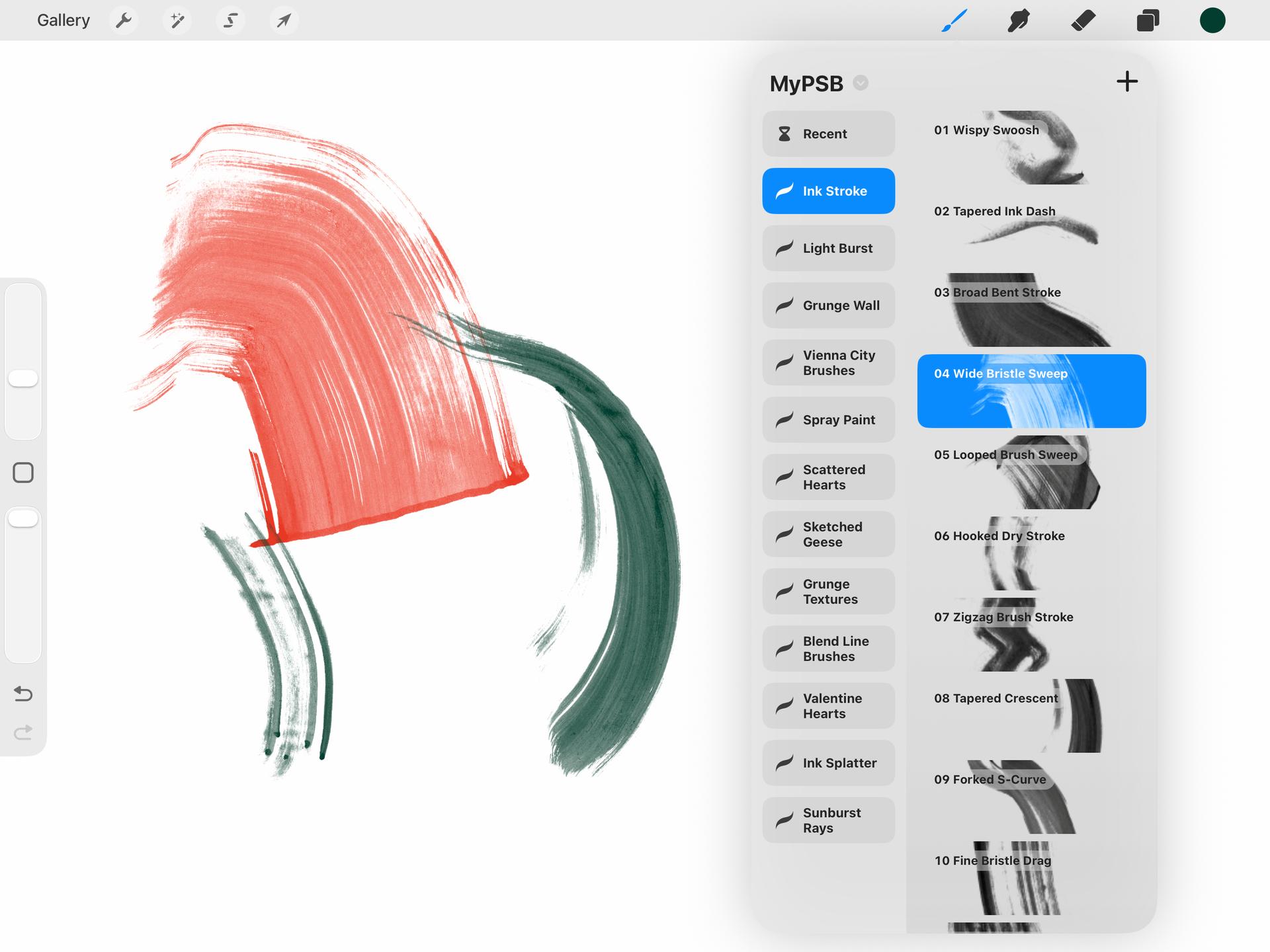 Ink Stroke Procreate Brushes - Thumbnail 2