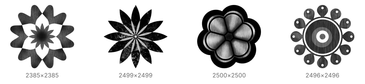 Photoshop Flower Brushes - Schematic