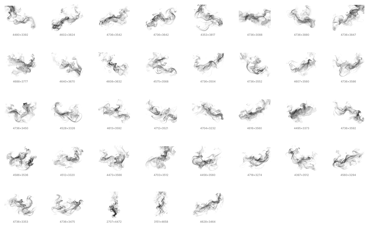 Smoke Photoshop Brushes - Schematic
