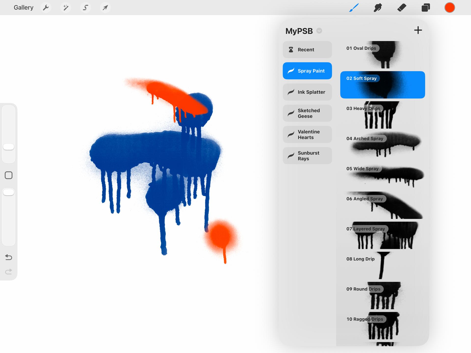 Spray Paint Procreate Brushes - Thumbnail 2