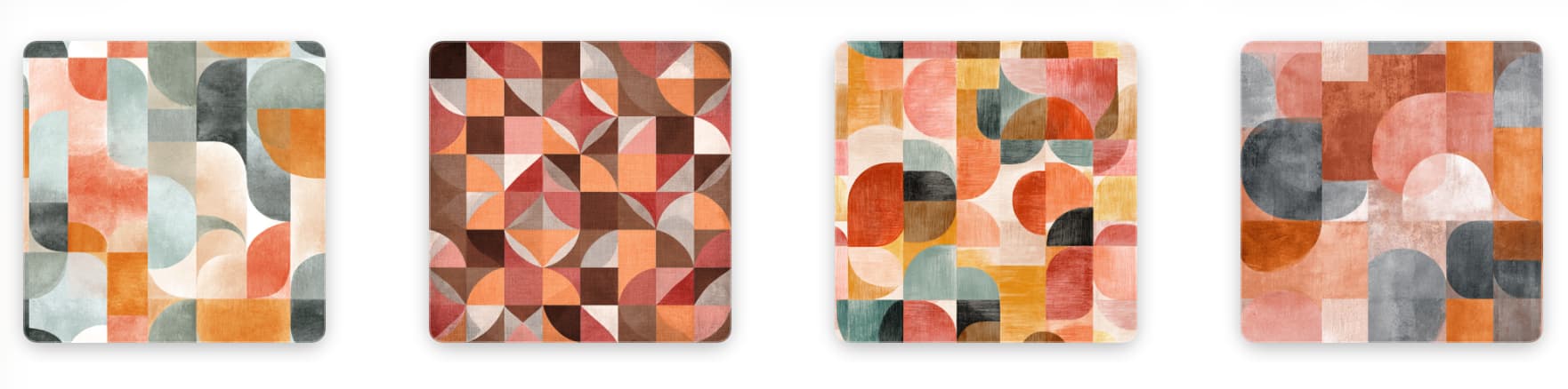 Watercolor Retro Free Patterns - Schematic