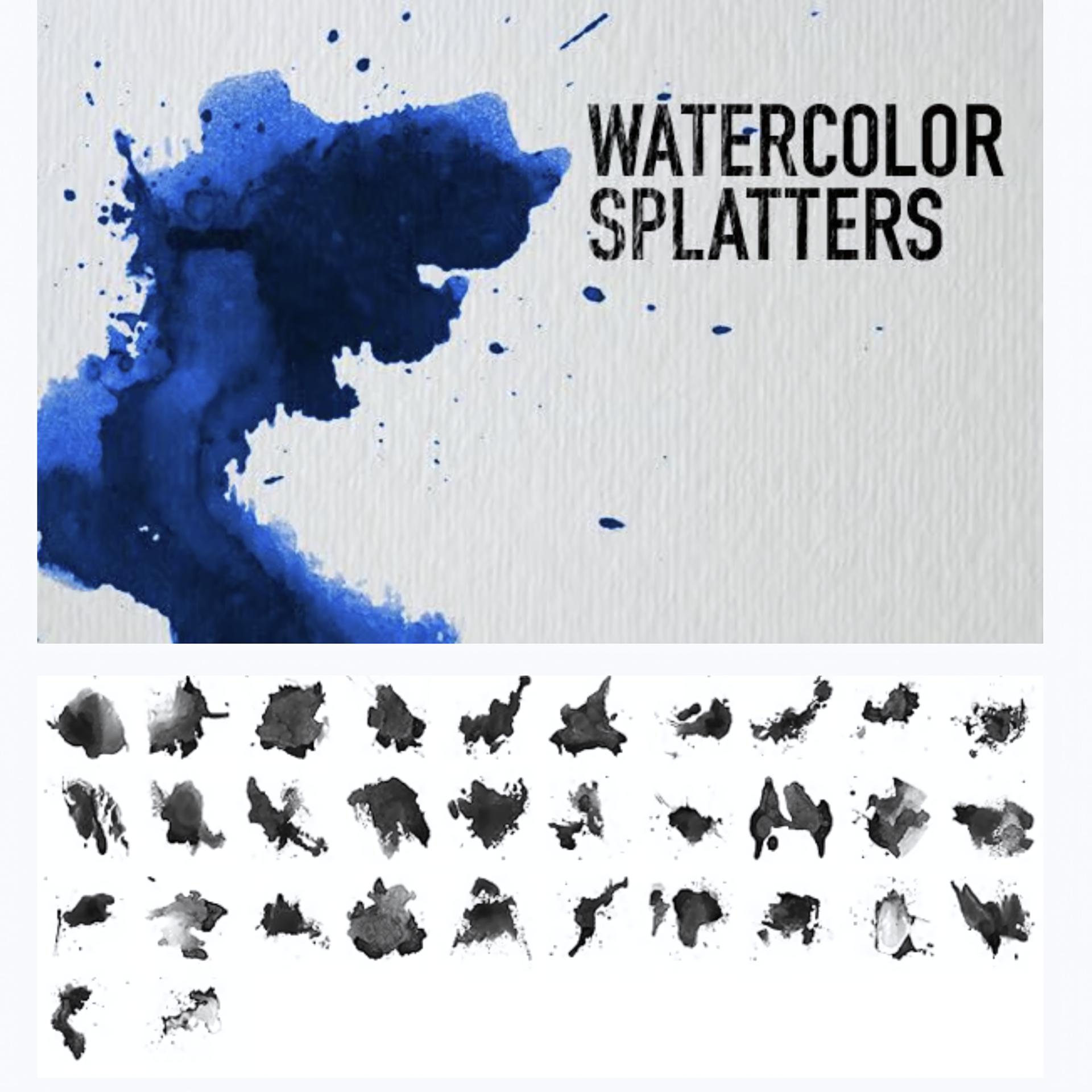Watercolor Splatters