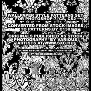 Wallpaper Style Patterns Set