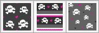Skulls and Hearts PS patterns - Schematic