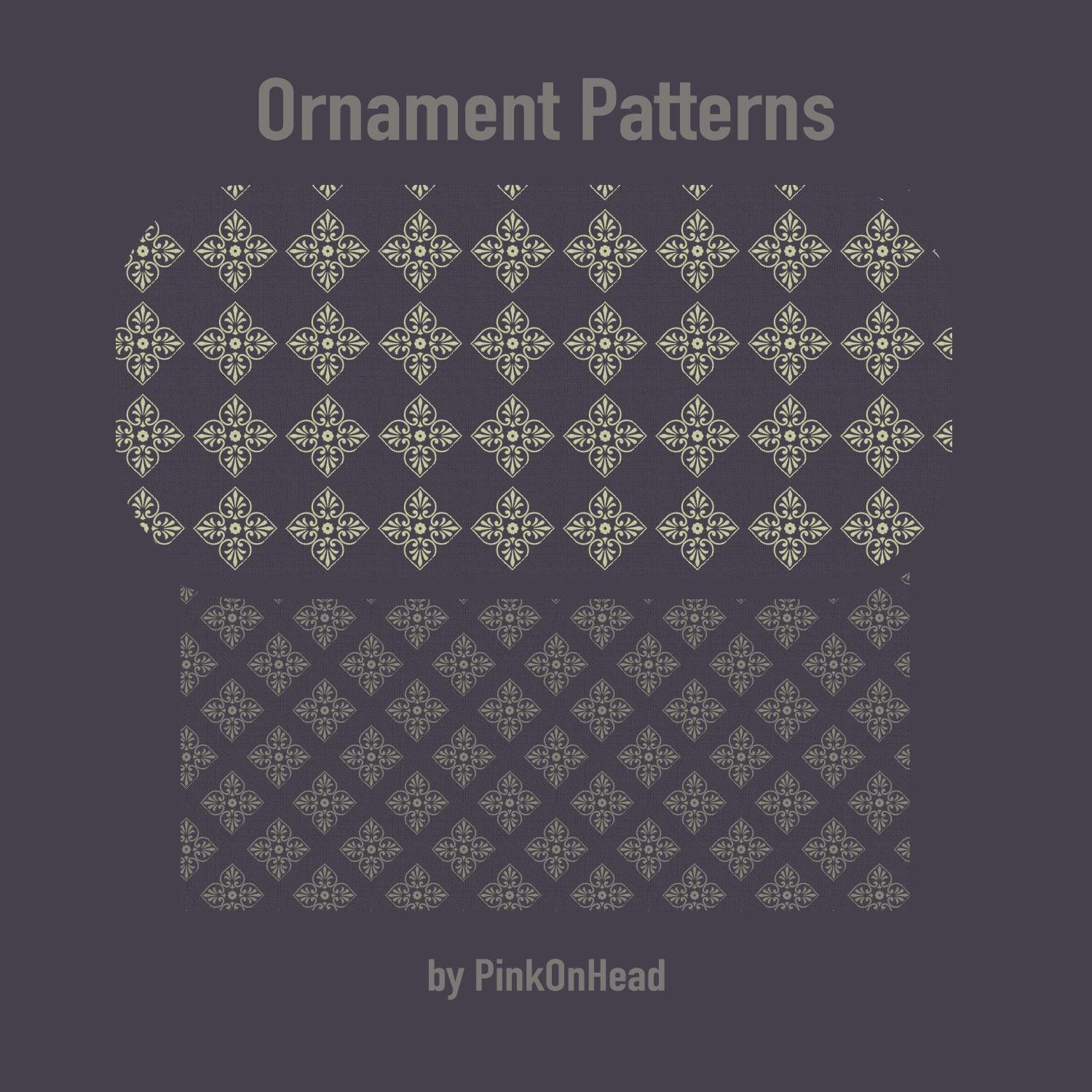 12 Free Ornament Photoshop Patterns