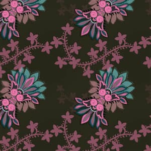 Stylized floral ornament pattern