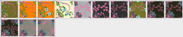Stylized floral ornament pattern - Schematic