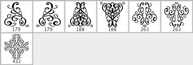 Ornamental Vintage Brush Set 1 - Schematic