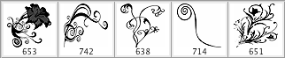 PHOTOSHOP BRUSHES : swirls - Schematic