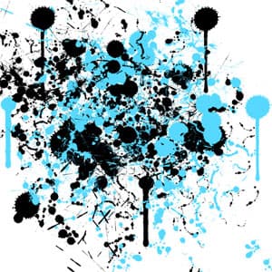 High Resolution splatter brushes