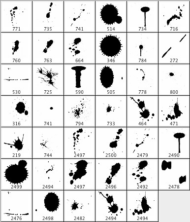 High Resolution splatter brushes - Schematic