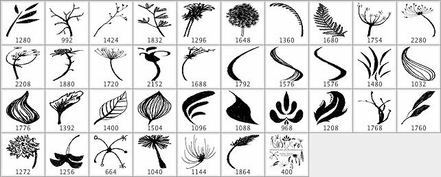 Foliage Sketches Brushes - Schematic