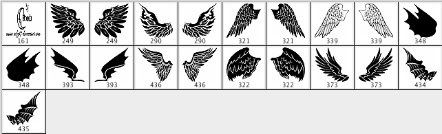Angels and Demons Wings Brushes - Schematic