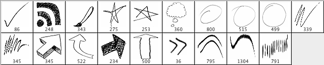 Creative Doodles Photoshop Brush - Schematic