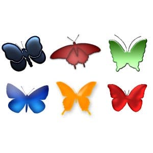 Butterfly shapes