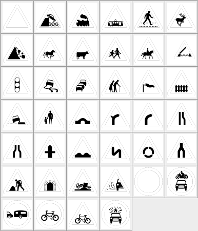 Road Signs - Schematic