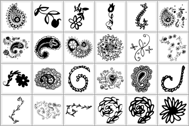 Yazooy Paisley Shapes - Schematic
