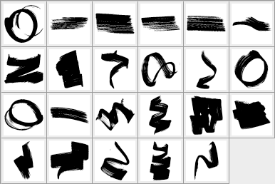 Marker Pen Strokes Custom Shapes - Schematic
