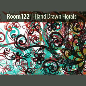 Hand Drawn Floral Pattern Brushe