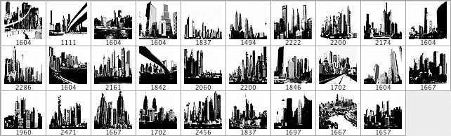 Skyline Photoshop Brushes - Schematic