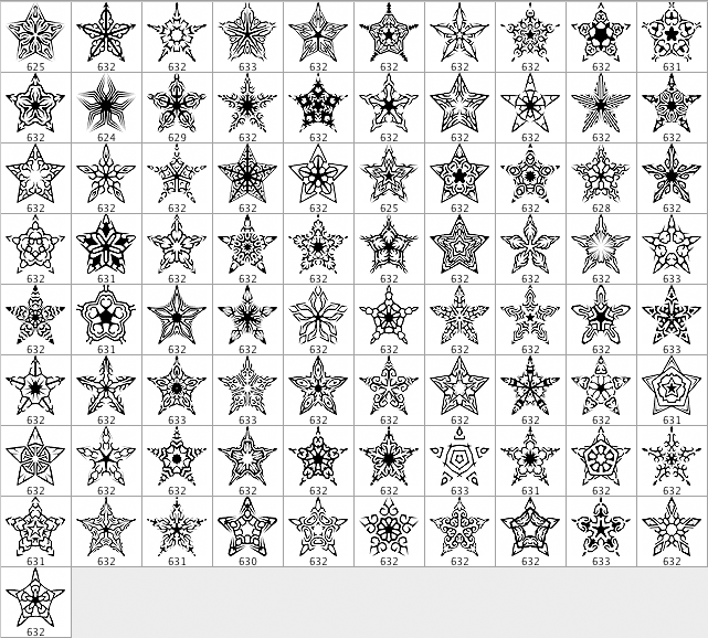 Stylish Star Brushes Pack - Schematic