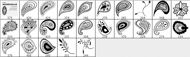Hand drawn paisley - Schematic