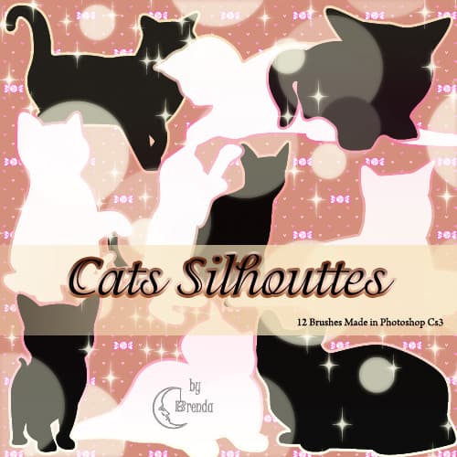 Cats Silhouettes Brushes