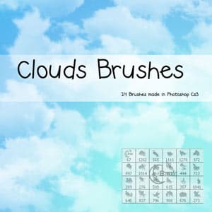 Free Clouds Photoshop Brushes