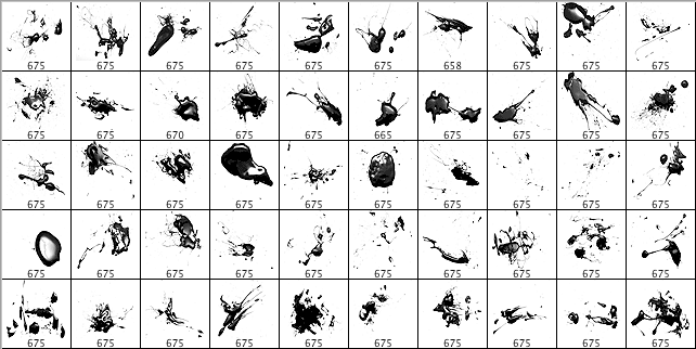 Glossy Blood Splatter - Schematic