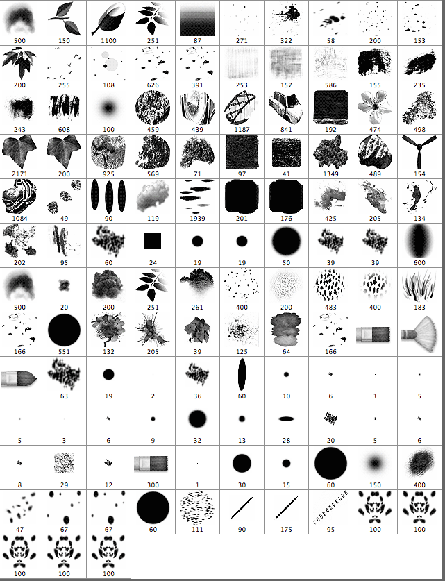 Free Photoshop Environment Brushes - Schematic
