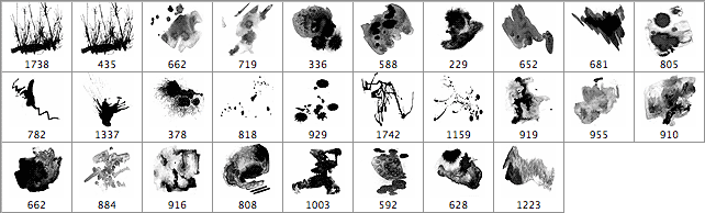 28 Ink and Watercolor Brushes - Schematic