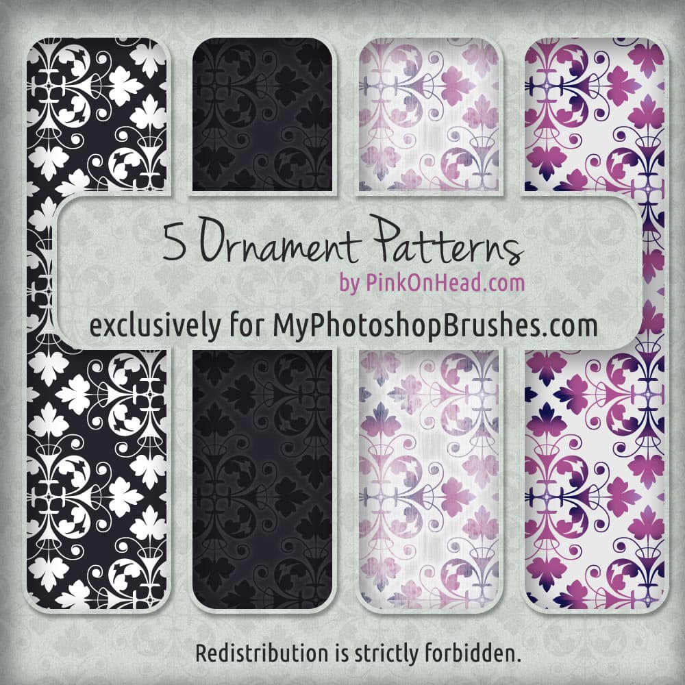 5 Free Ornament Patterns - Preview 1
