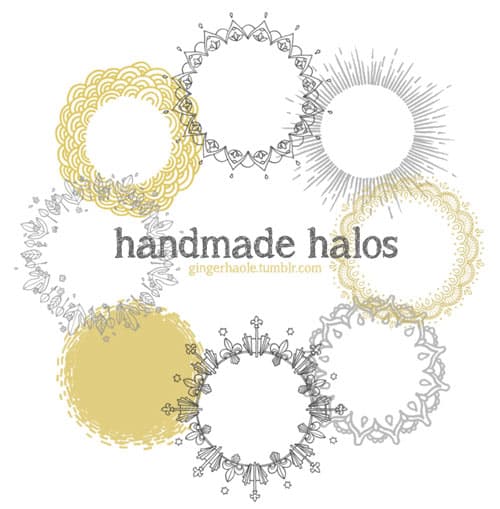 Handmade Halos Brush Set